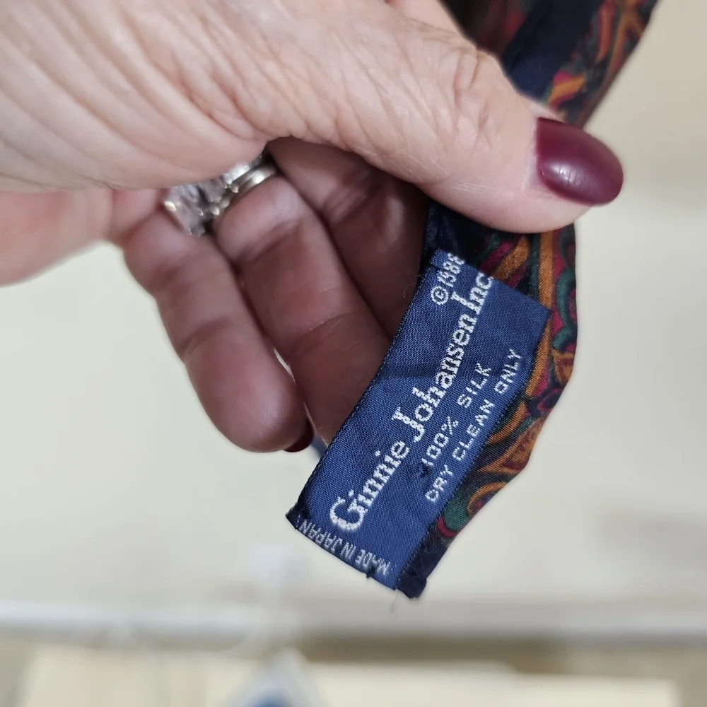 Ginnie Johansen Vintage Silk Scarf